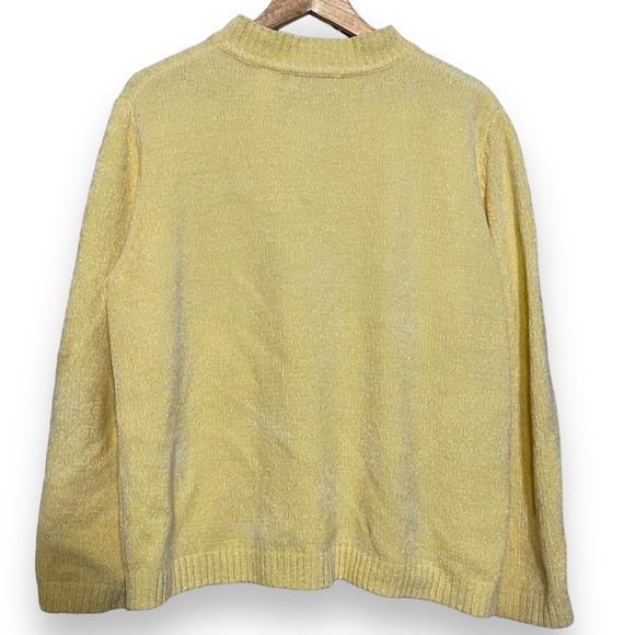 Alfred Dunner cozy yellow sweater - Picture 2 of 6